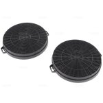Lot de 2 filtres � charbon hotte airlux glem 210mm cr200 cr200 airlux