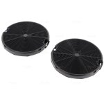 Lot de 2 filtres charbon kitfc155 cr490 150x30 mm (kitfc155, eff75) hotte aeg, airlux, beko, electrolux, ...