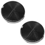 Lot de 2 filtres charbon kitfc155 cr490 150x30 mm (kitfc155, eff75) hotte aeg, airlux, beko, electrolux, ...
