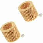 Lot de 2 filtres cylindrique (6. 414 - 552. 0, 64145520) aspirateur karcher