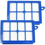 Lot de 2 filtre hepa remplacement pour aspirateur electrolux philips