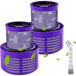 Lot de 2 filtres de rechange pour aspirateur dyson v10 sv12 r�utilisable v10 filtre pour dyson aspirateur ...