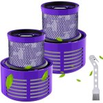 Lot de 2 filtres de rechange pour aspirateur dyson v10 sv12 rutilisable v10 filtre pour dyson aspirateur ...