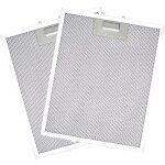 Lot de 2 filtres de rechange pour hotte aspirante 320 x 260 mm, filtres universels en alliage d'aluminium ...