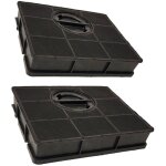 Lot de 2 filtres rectangulaire fat303 type 303 (484000008581, c00307667) hotte ariston hotpoint, bauknecht, ...
