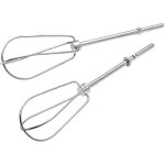 Lot de 2 fouet de rechange batteur electrique cuisine, fouet m�langeur en acier inoxydable, 18. 5 cm ...