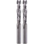 Lot de 2 fraises h�lico�dales de compression 6 mm ? tige 6 mm ? longueur de coupe 32 mm ? pour bois dur ...