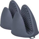 Lot de 2 gants de cuisine en silicone accessoire cuisine pour friteuse � air, durables et r�sistants ...