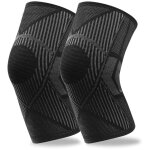 Lot de 2 genouill�res pour homme et femme - manchons de compression pour les d�chirures du m�nisque, ...