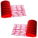 Lot de 2 grillages avertisseur rouge �lectrique 25 m x 30 cm
