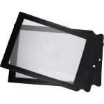 Lot de 2 grosses loupes de lecture a4 - trs lgres et incassables - pour personnes ges - lentille ...