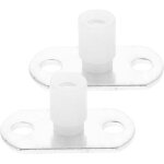 Lot de 2 guides de porte coulissante pour bas de porte roulettes de grange guide pour porte coulissante ...