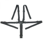 Lot de 2 harnais de scurit universels 5 points pour chaise haute bb - noir monsieur bb