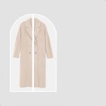 Lot de 2 housses de protection pour vtements longs, 60 x 140 cm, paisses, pour suspendre manteaux et ...