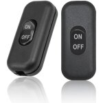 Lot de 2 interrupteur lampe de chevet, interrupteur noir, interrupteur bipolaire 6a 250v, mini interrupteur ...