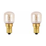 Lot de 2 lampes de four 15w ses e14 300c (4050300065052) four, cuisinire allenzi, ariston hotpoint, ...