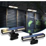 Lot de 2 - lampes solaires ext�rieures avec d�tecteur de mouvement (1200 mah, 3 modes spot, ip55 �tanche) ...