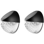 Lot de 2 led lampes solaire applique murale ext�rieur ip65 �tanche �clairage mural d�corative lumi�re ...