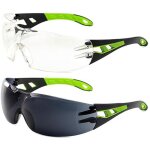 Lot de 2 lunettes de s�curit�, lunettes de protection, lunettes de s�curit� l�g�res pour int�rieur / ...