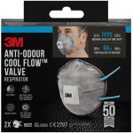 Lot de 2 masques anti - odeurs avec valve pack peinture ffp2