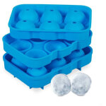 Lot de 2 moules a glacons en silicone