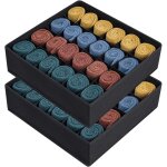 Lot de 2 organisateur de tiroir pliable non - tiss� pour sous - v�tements, soutien - gorges, chaussettes ...