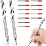 Lot de 2 outils de traçage, stylo en carbure de tungstène, aiguille à tracer en métal dur avec aimant, ... Lot de 2 outils de traçage, stylo en carbure de tungstène, aiguille à tracer en métal dur avec aimant, ...