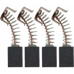 Lot de 2 paires de balais de charbon pour moteur 12 x 8 x 5 mm compatibles avec meuleuse d'angle ws125 ...