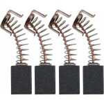 Lot de 2 paires de balais de charbon moteur 12 x 8 x 5 mm compatibles avec meuleuse d'angle ws125 black ...