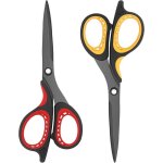 Lot de 2 paires de ciseaux en titane, lames tranchantes en acier inoxydable, poign�es souples, id�al ...