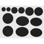 Lot de 2 patchs de r�paration pour doudoune, tissu en nylon noir, autocollants, lavables, imperm�ables, ...