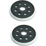 Lot de 2 patins de ponceuse de rechange  8 trous de 12, 7 cm, compatibles avec bosch gex 125 - 1 ae, ...