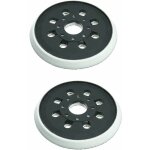 Lot de 2 patins de ponceuse de rechange  8 trous de 12, 7 cm, compatibles avec bosch gex 125 - 1 ae, ...