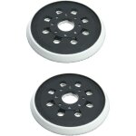 Lot de 2 patins de ponceuse de rechange � 8 trous de 12, 7 cm, compatibles avec bosch gex 125 - 1 ae, ...