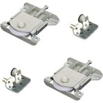 Lot de 2 pièces de porte coulissantes pour armoire wheels runners guides roulements à bille coulissant ... Lot de 2 pièces de porte coulissantes pour armoire wheels runners guides roulements à bille coulissant ...