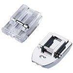 Lot de 2 pieds presseur fermeture eclair invisible pour machines � coudre brother, singer, juki, lidl ...