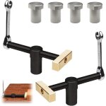 Lot de 2 pinces etau de table menuisier, serres - joints rapide etabli, clip de bureau r�glable avec ...