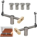 Lot de 2 pinces etau de table menuisier, serres joints rapide etabli, clip de bureau r�glable avec 4 ...