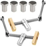 Lot de 2 pinces etau de table menuisier, serres - joints rapide etabli, clip de bureau r�glable avec ...