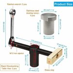 Lot de 2 pinces etau de table menuisier, serres - joints rapide etabli, clip de bureau r�glable avec ...