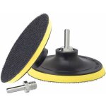 Lot de 2 plateaux de pon�age 125mm disques abrasifs velcro assiette de pon�age auto agrippante plaque ...