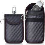 Lot de 2 pochettes, protection de cl� de voiture sans cl�, cages de blocage de signal antivol rfid