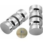 Lot de 2 poignes de porte de douche poigne de porte de douche de bain 30 mm poignes de porte de rechange ...