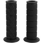 Lot de 2 poign�es de guidon de moto universelles vintage de 22 mm, embouts de guidon diagonaux (noir) ...
