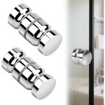 Lot de 2 de poign�es de porte de douche bain poign�e de porte de douche 30 mm poign�es de porte de remplacemen ...