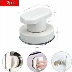 Lot de 2 poign�e de porte � ventouse, poign�e ventouse baie vitr�e poign�es avec forte ventouse pour ...