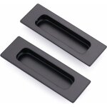 2 pcs poignes de porte invisible, poignes encastres de porte coulissante, poignes armoire tiroir ...