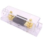 Lot de 2 porte - fusibles anl � coque transparente et 2 fusibles anl 300a 32 vcc pour syst�me audio et ...