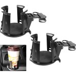 Lot de 2 porte - gobelets pour grille d?a�ration ? r�glables, compatibles bouteilles, int�gration cendrier ...