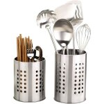 Lot de 2 porte - ustensiles de cuisine en acier inoxydable anti - rouille pour organiser les tiroirs ...